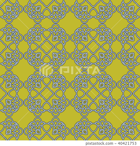 Vector damask seamless vintage pattern background 40421753