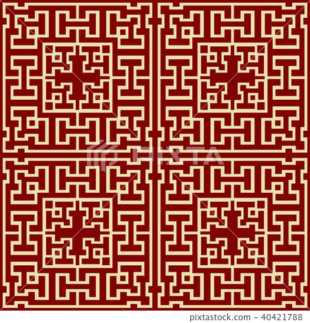 Vector damask seamless vintage pattern background 40421788