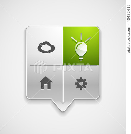 Light bulb, new idea concept web button 40422413