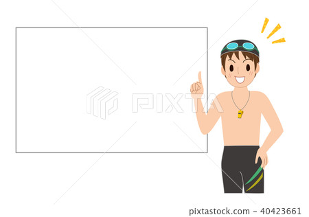 游泳教練白板 40423661
