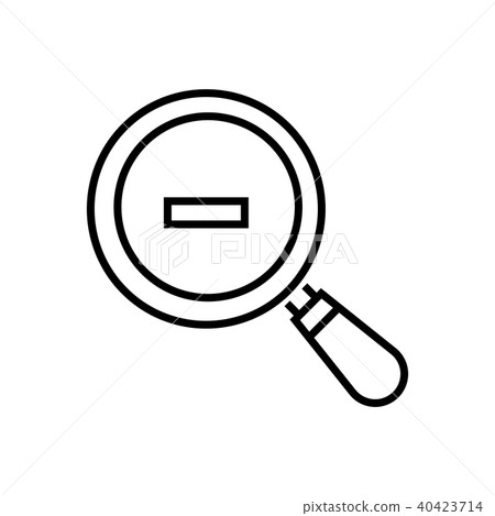 Zoom out - line design single isolated icon Zoom out - line design single isolated icon 40423714