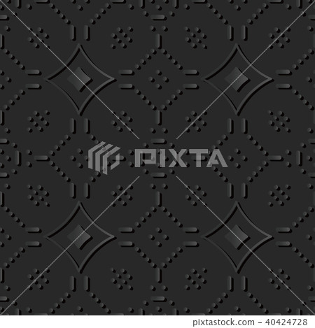 3D dark paper art retro seamless background 3D dark paper art retro seamless background 40424728