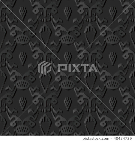 3D dark paper art retro seamless background 3D dark paper art retro seamless background 40424729