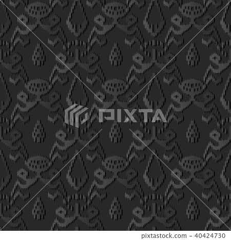 3D dark paper art retro seamless background 3D dark paper art retro seamless background 40424730