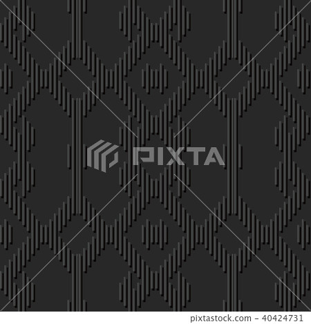 3D dark paper art retro seamless background 3D dark paper art retro seamless background 40424731