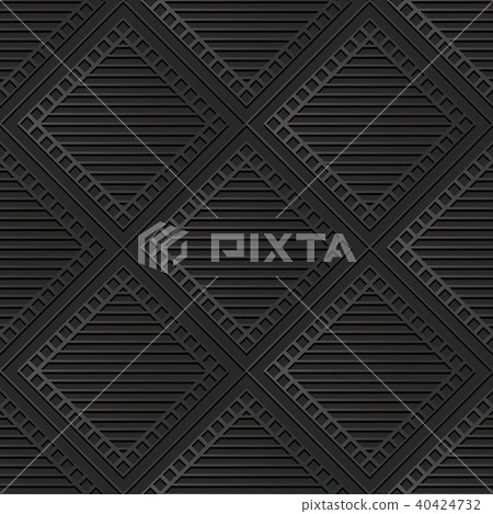 3D dark paper art retro seamless background 3D dark paper art retro seamless background 40424732