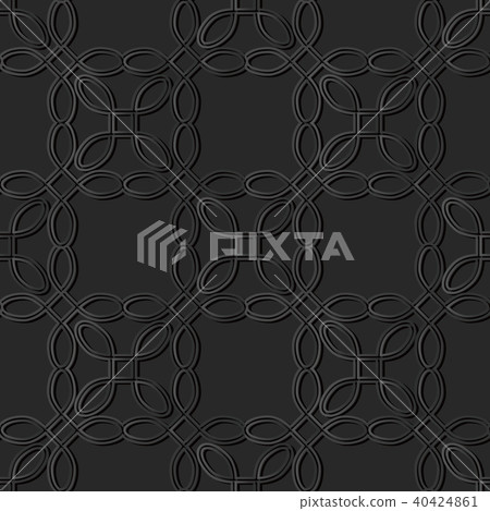3D dark paper art retro seamless background 3D dark paper art retro seamless background 40424861