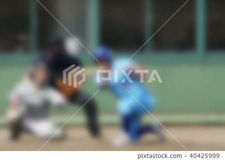 Baseball Tournament Bunt Image Bokashi 40425999