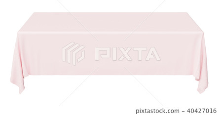 Rectangular pink tablecloth, front view Rectangular pink tablecloth, front view 40427016