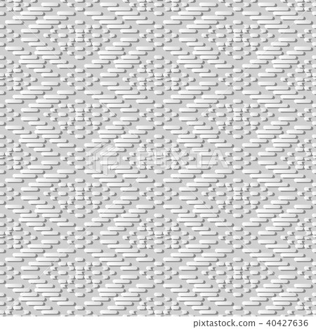 3D white paper art retro seamless pattern backdrop 3D white paper art retro seamless pattern backdrop 40427636