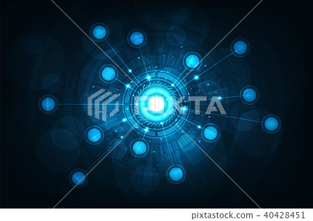 Network of communication systems. 40428451