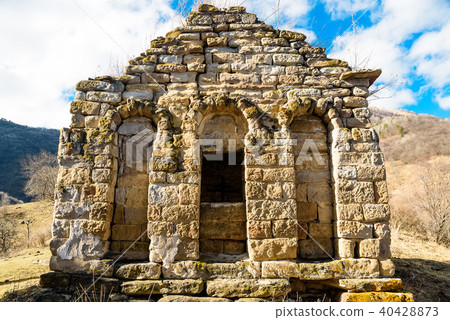 View of beautiful old church in Russian mountains 40428873
