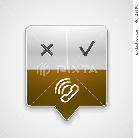 Vector phone support web button Vector phone support web button 40428890