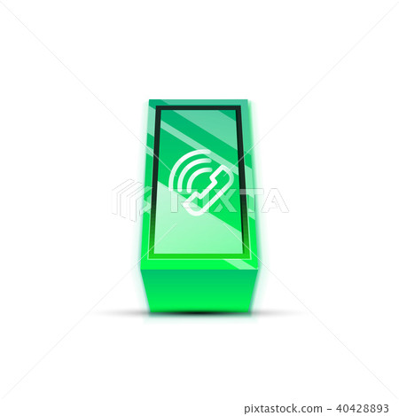 Vector phone support web button Vector phone support web button 40428893