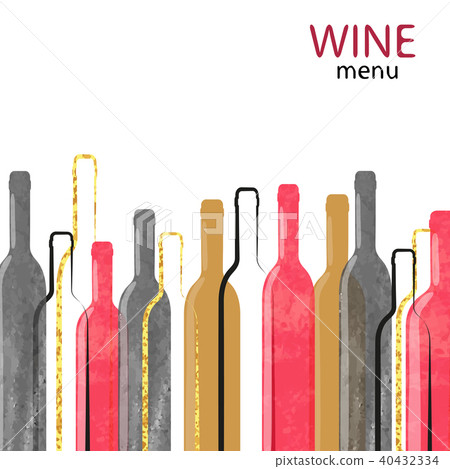 Abstract watercolor wine background 40432334