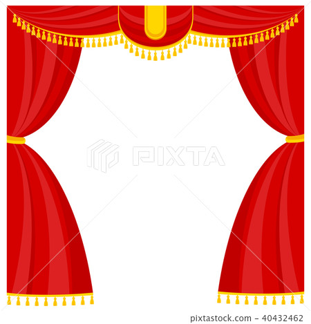 Curtains with lambrequins on the stage Curtains with lambrequins on the stage 40432462