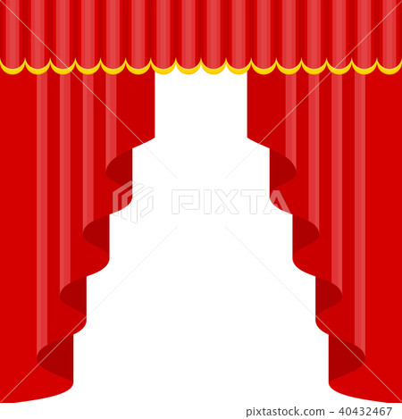 Curtains with lambrequins on the stage Curtains with lambrequins on the stage 40432467