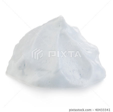 White foam cream mousse soap lotion isolated. 40433341