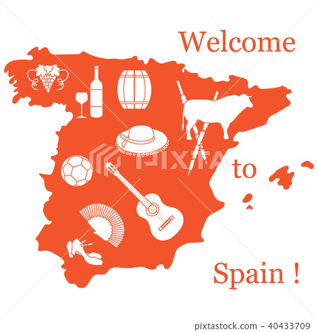 various symbols of Spain Travel and leisure. 40433709