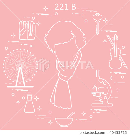 Private detective Sherlock Holmes with variety Private detective Sherlock Holmes with variety 40433713