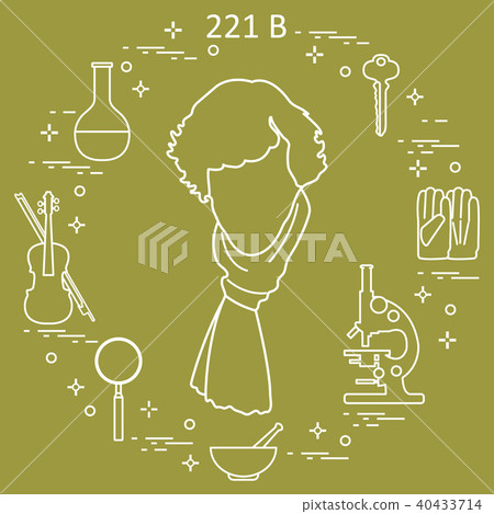 Private detective Sherlock Holmes with variety Private detective Sherlock Holmes with variety 40433714