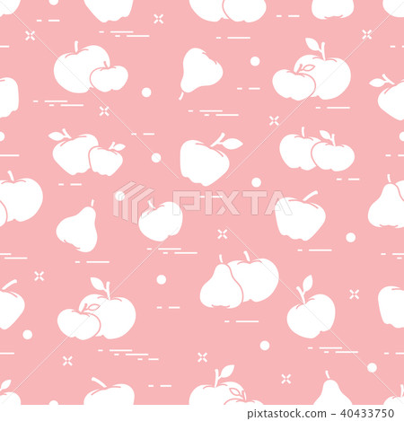 Apples and pears juicy fruit Seamless pattern. Apples and pears juicy fruit Seamless pattern. 40433750