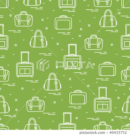 Cute seamless pattern with different bag and Cute seamless pattern with different bag and 40433752