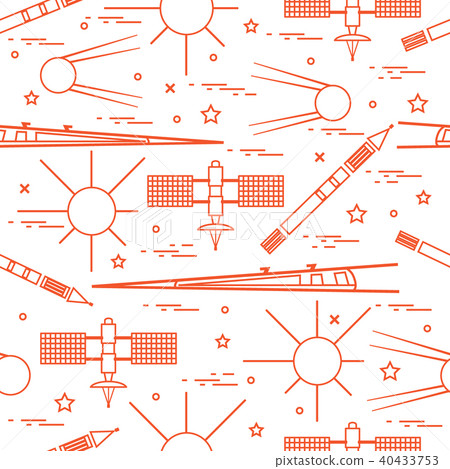 Seamless pattern with variety space exploration Seamless pattern with variety space exploration 40433753