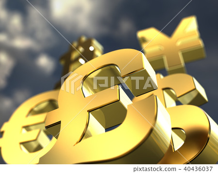 CG Currency Yen Dollar Euro Pound Bitcoin 40436037