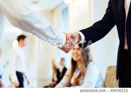 Business men hand shake Business men hand shake 40436133
