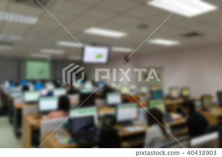 Abstract blur people meeting in seminar room, educ Abstract blur people meeting in seminar room, educ 40438903