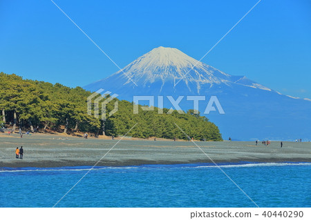 Mt Fuji And Miho No Matsubara Stock Photo