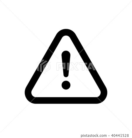 The attention icon in flat style. Danger symbol 40441528