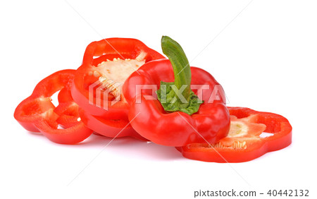 sweet red pepper isolated on white background sweet red pepper isolated on white background 40442132