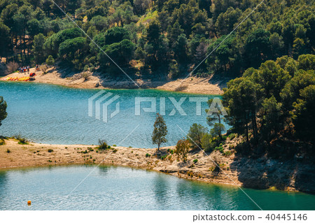 dam Tajo de la Encantada in gorge Chorro, Spain 40445146