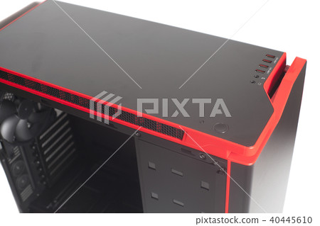 Desktop Empty Computer Case isolated  40445610