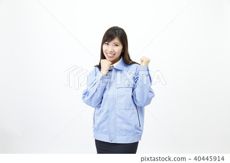Woman dressed in work clothes Woman dressed in work clothes 40445914
