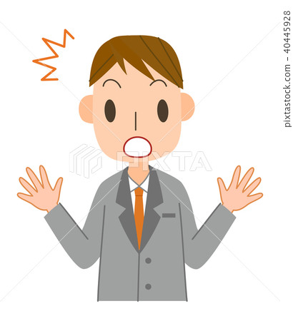 Surprised men in suits Surprised men in suits 40445928