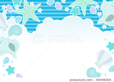 Sea postcard template - Stock Illustration [40446004] - PIXTA