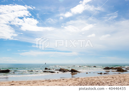 Beautiful beach and tropical sea. Beautiful beach and tropical sea. 40446435