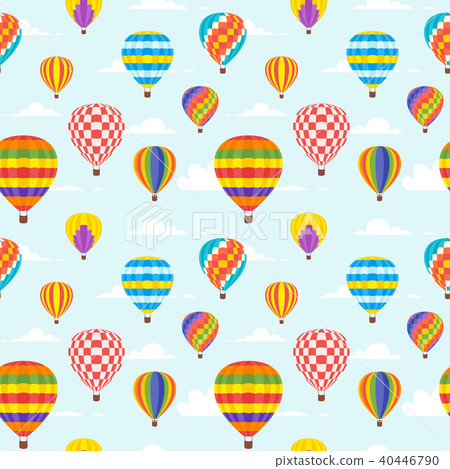 seamless pattern with air balloons 40446790