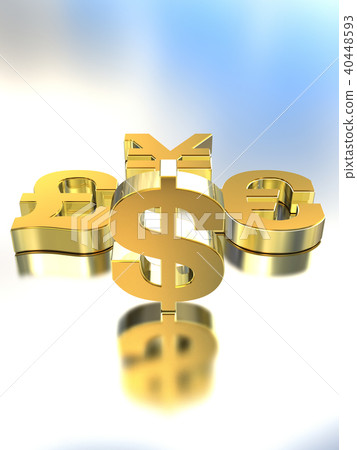 CG Currency Yen Dollar Euro Pound 40448593