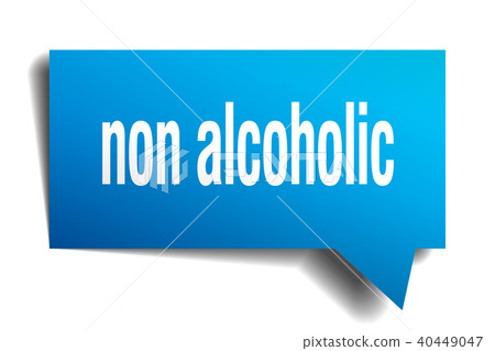 non alcoholic blue 3d speech bubble non alcoholic blue 3d speech bubble 40449047