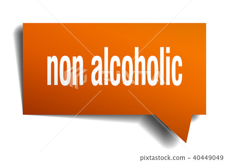 non alcoholic orange 3d speech bubble non alcoholic orange 3d speech bubble 40449049