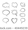 Vector Collection Of Word Bubble Comic Design Elements, Blank Frames Set. 40449239