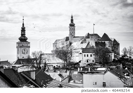 Mikulov castle, southern Moravia, colorless Mikulov castle, southern Moravia, colorless 40449254