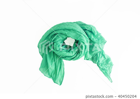 colored patterned scarf, neckerchief isolated on  40450204