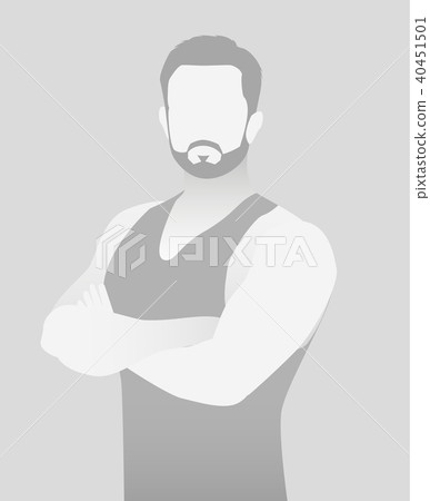 Default placeholder fitness trainer in a T-shirt. 40451501