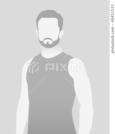 Default placeholder fitness trainer in a T-shirt. 40451515