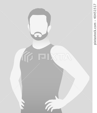 Default placeholder fitness trainer in a T-shirt. 40451517